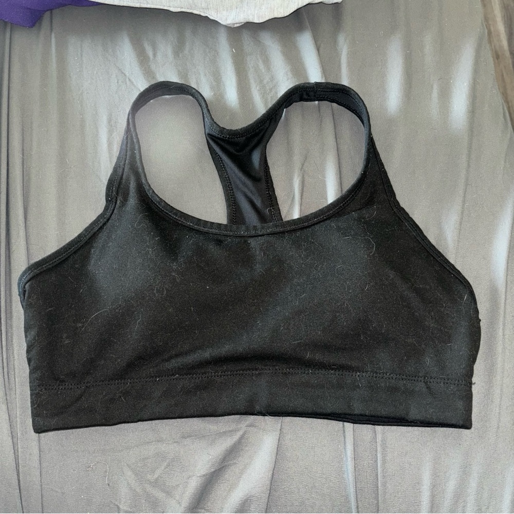 Balance Collection Black Racerback Sports Bra